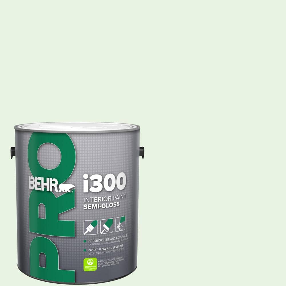 BEHR PRO 1 gal. #450C-1 Dinner Mint Semi-Gloss Interior Paint