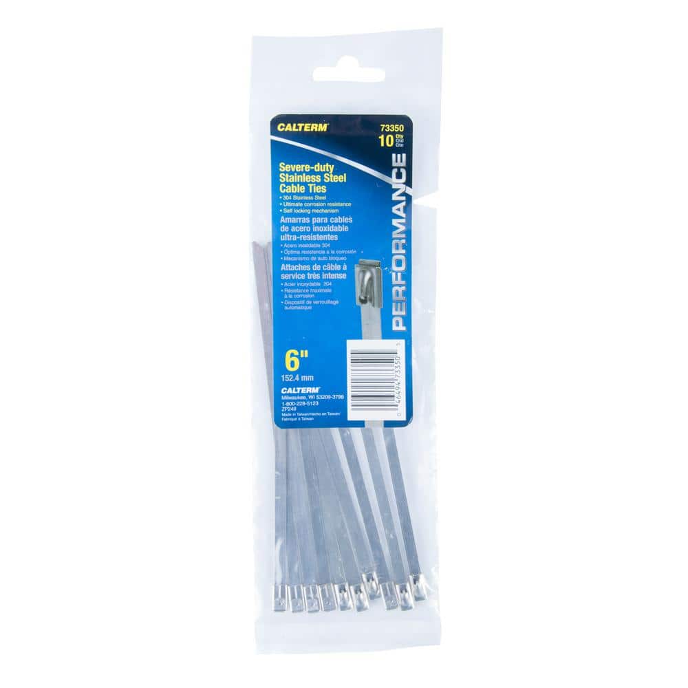 Gardner Bender 6 in. Stainless Steel Cable Tie (10-Pack) Case of 10 (2)