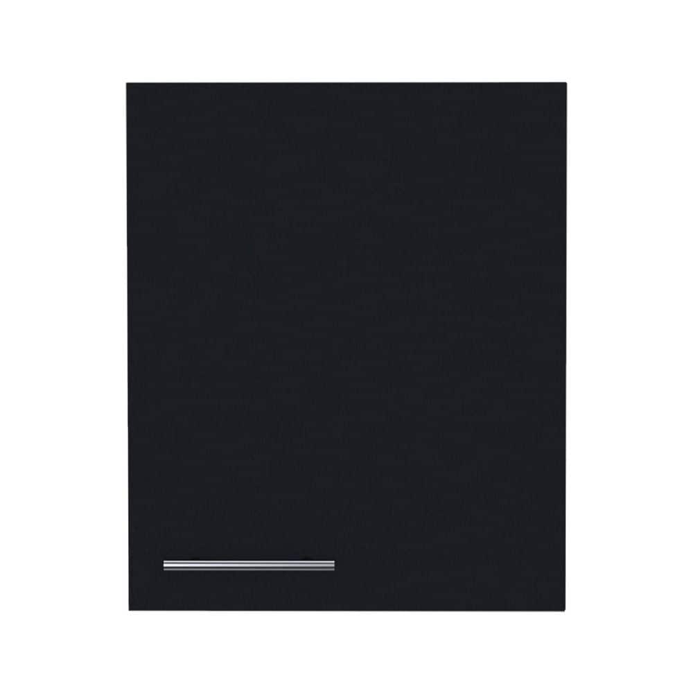 Tahanbath 19.70 in. W x 13.10 in. D x 23.60 in. H Bathroom Storage Wall Cabinet in Black with 1 Door and 2 Shelves (1)