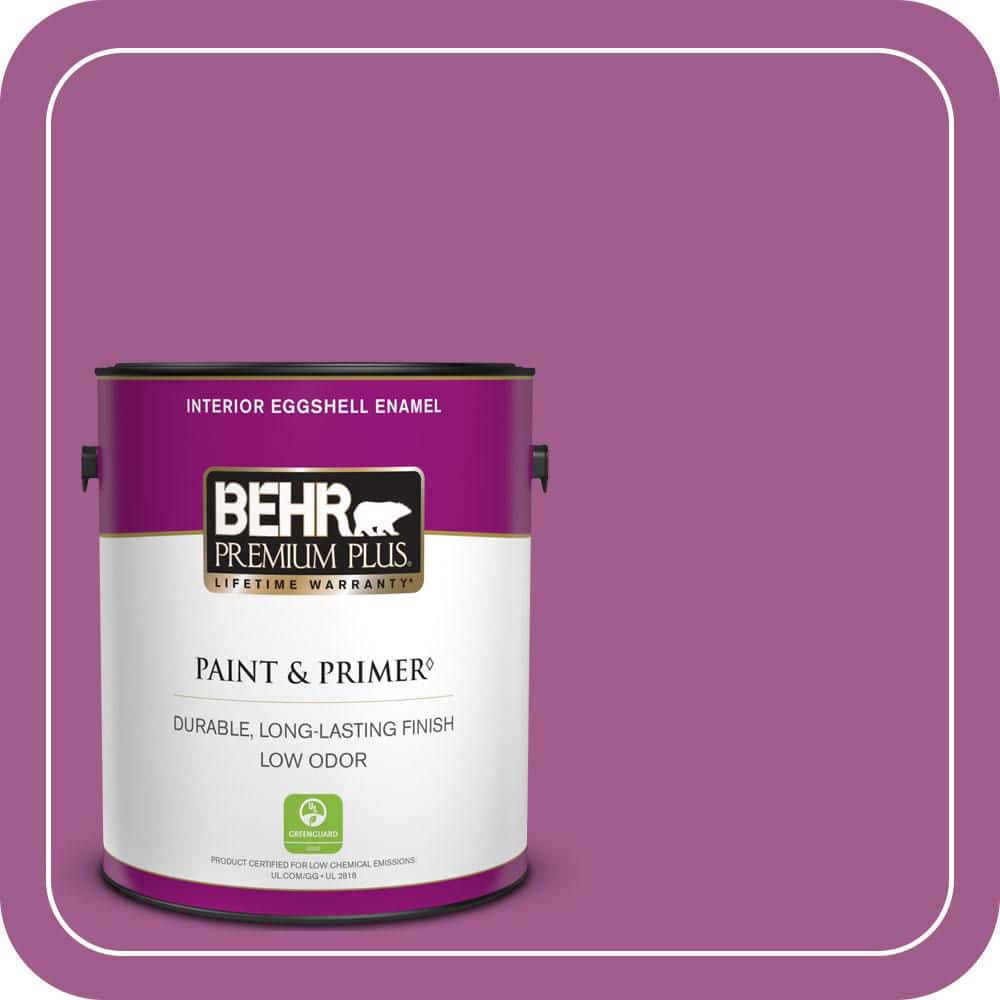 BEHR PREMIUM PLUS 1 gal. #P110-6 Wild Berry Eggshell Enamel Low Odor Interior Paint & Primer