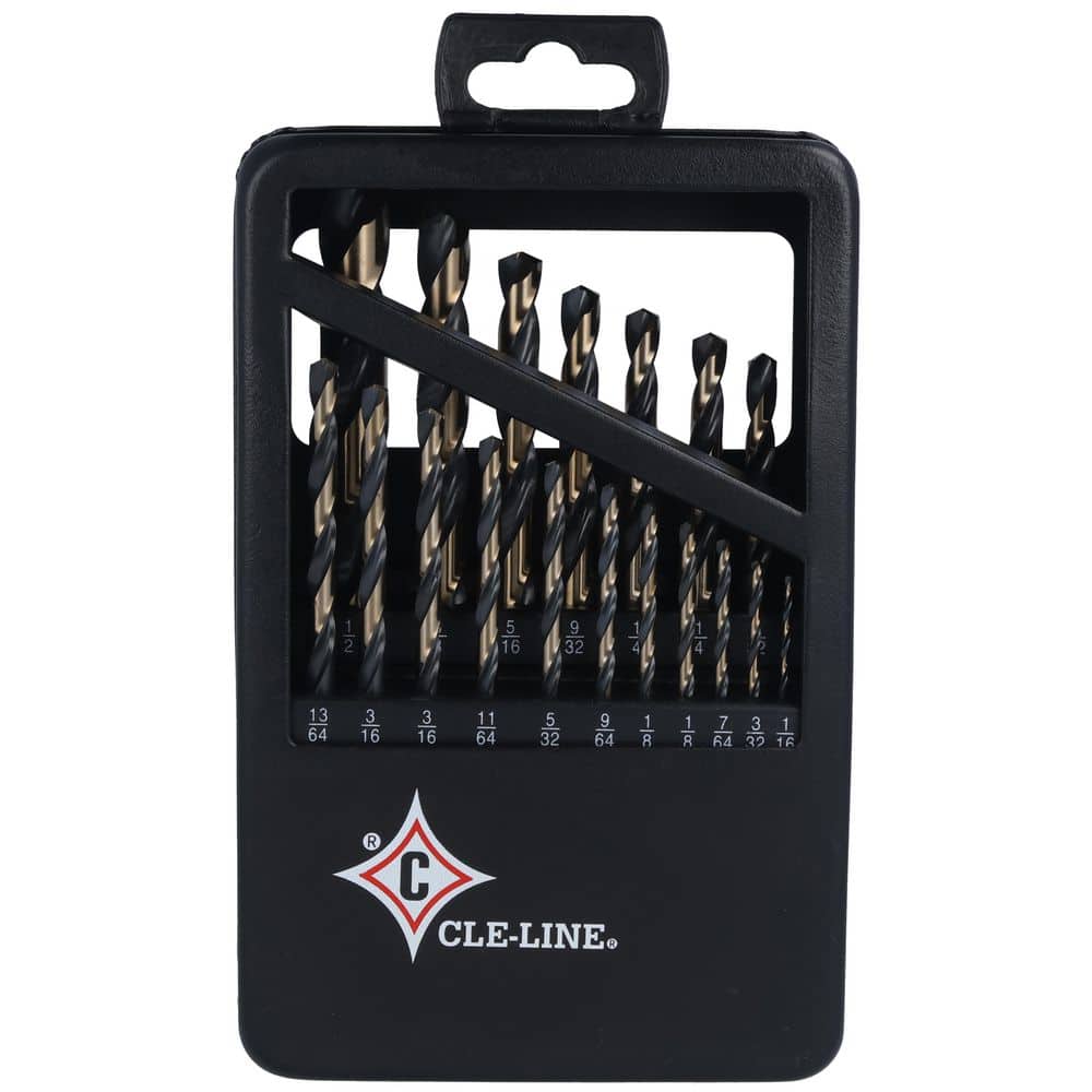 CLE-LINE 1878 HSS Heavy Duty 18-Piece Metal Case