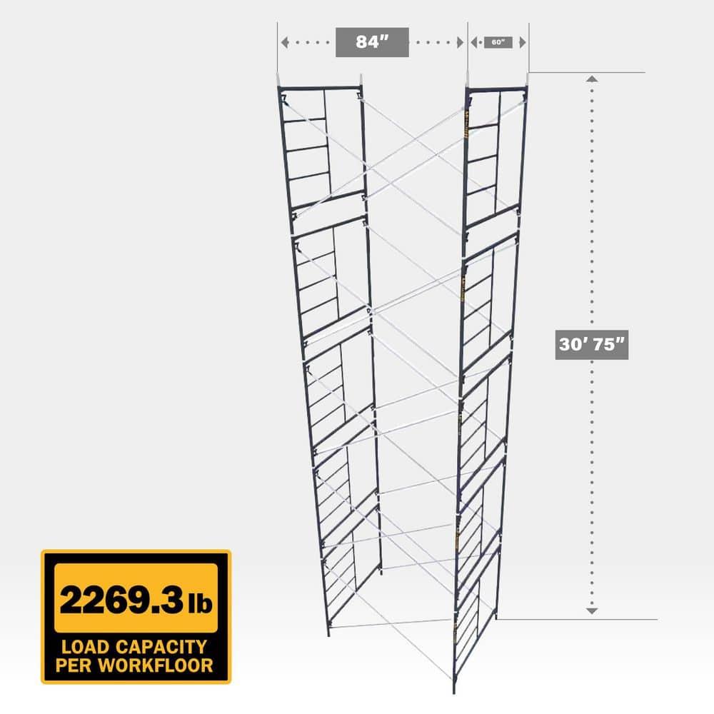 MetalTech Saferstack 5 ft. x 7 ft. x 6 ft. Mason Scaffold (Set of 5) (3)