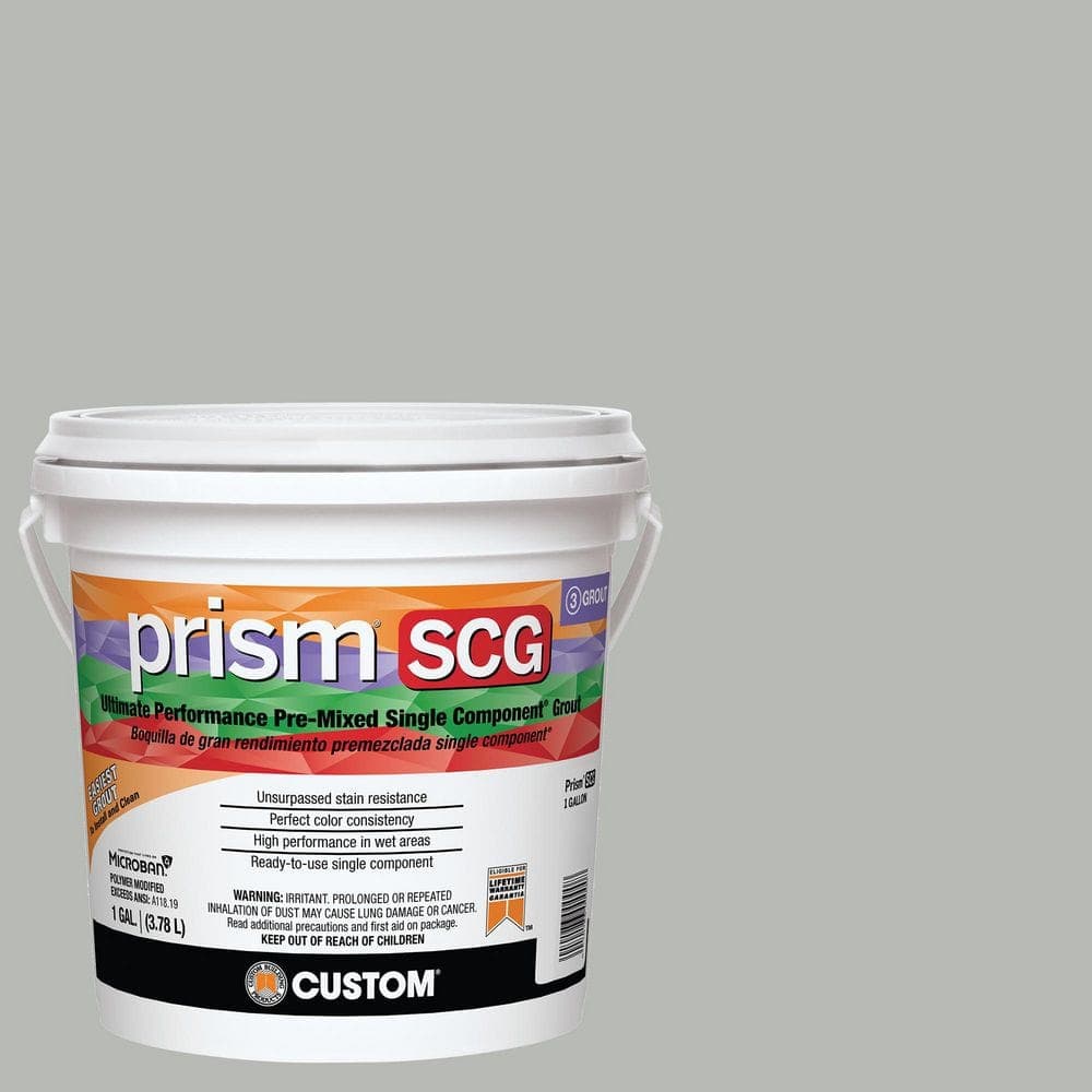 Custom Building Products Prism SCG #546 Cape Gray 1 Gal. Ultimate Performance Pre-Mixed Single Component Grout