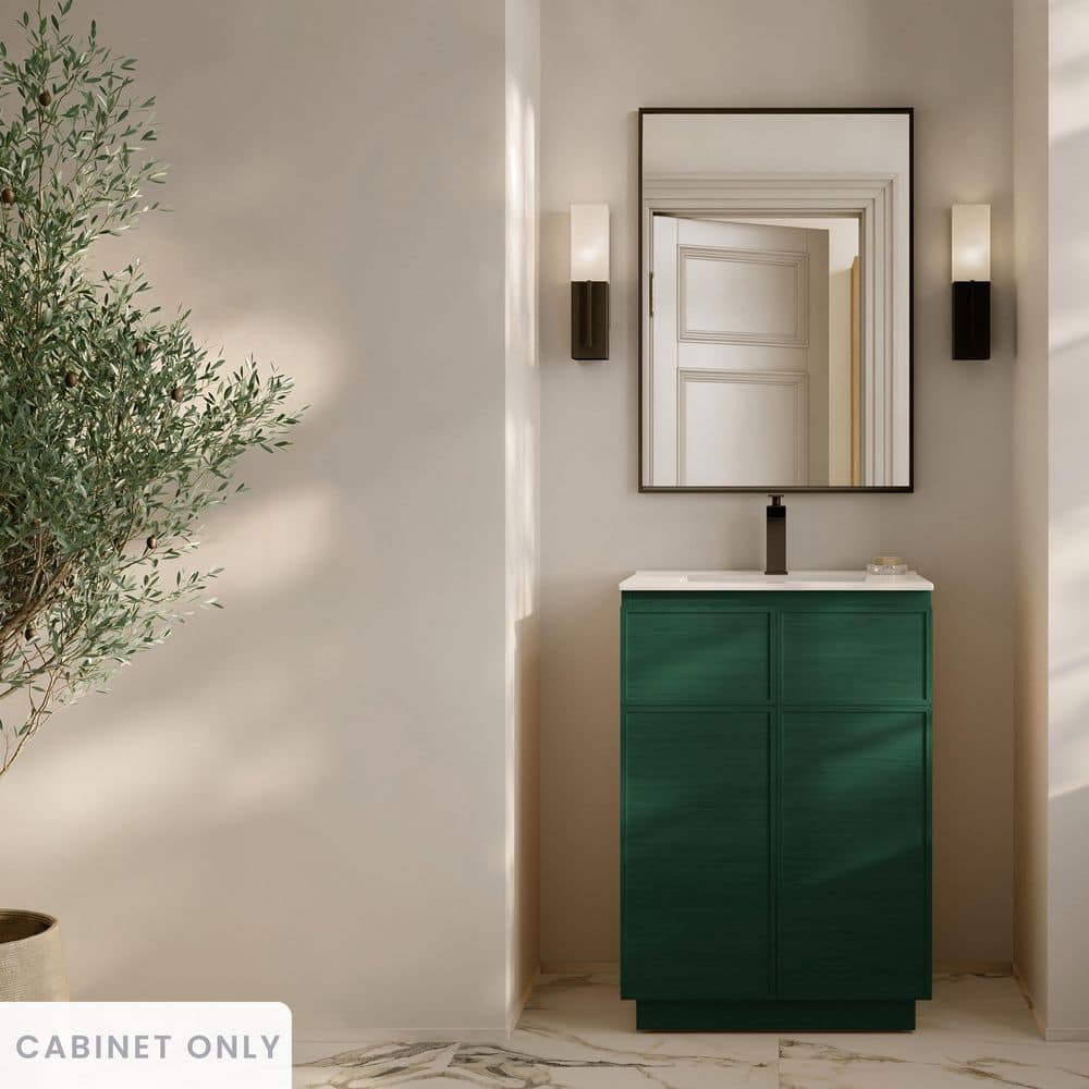 Swiss Madison St. Tropez 24 in. Freestanding Bath Vanity Cabinet without Top in Green Oak (1)