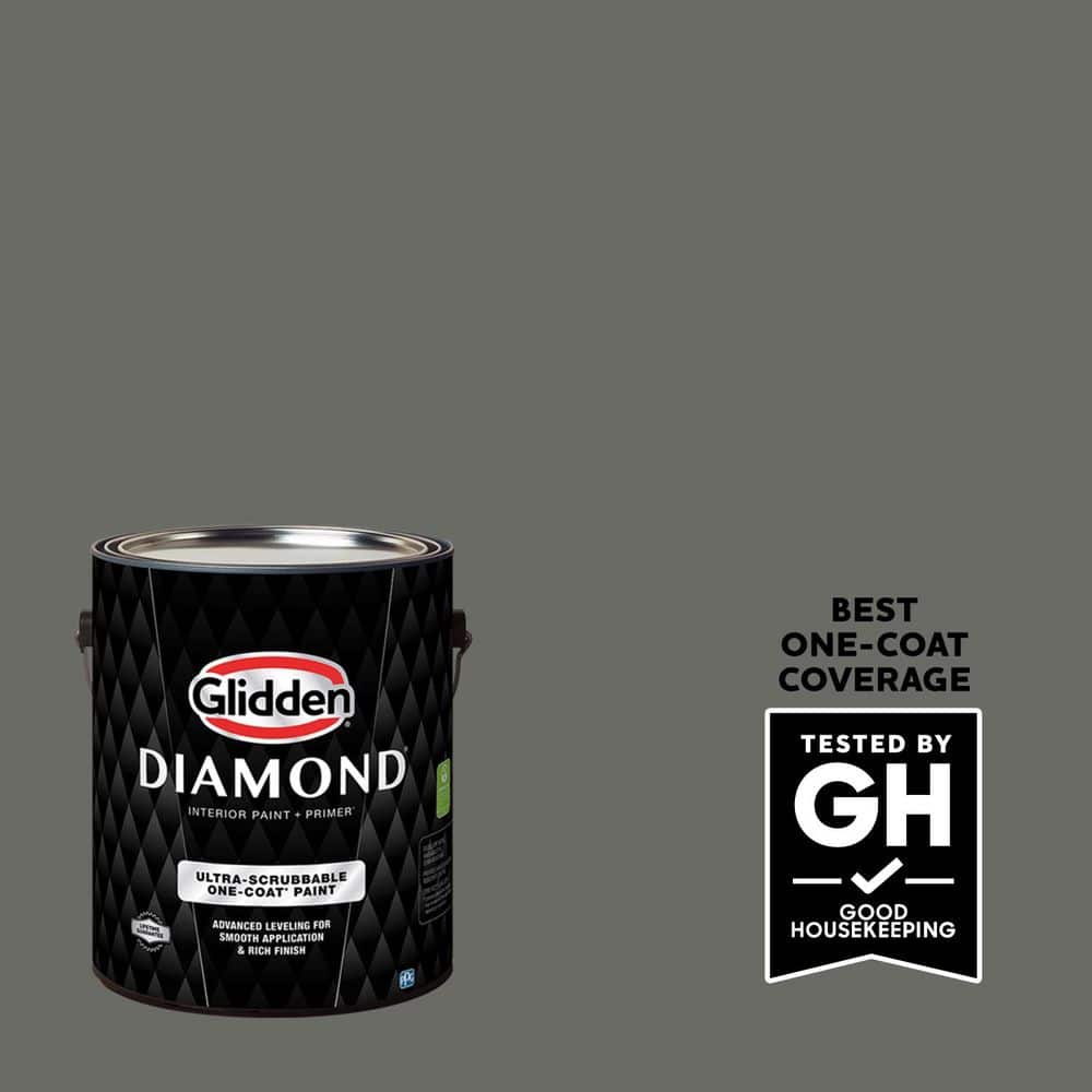 Glidden Diamond 1 gal. PPG1009-6 Armory Ultra-Flat Interior Paint with Primer