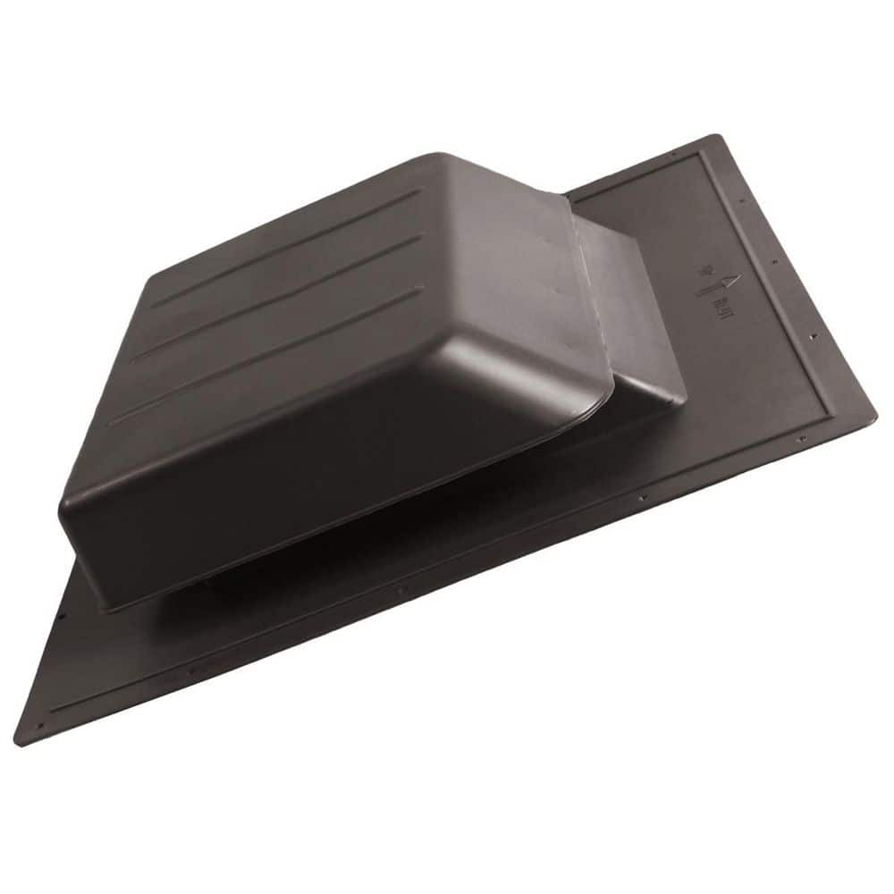 Maxx Air SBV 51 sq. in. NFA Weathered Gray Polypropylene Low Profile Slant Back Static Roof Vent, 12-Pack