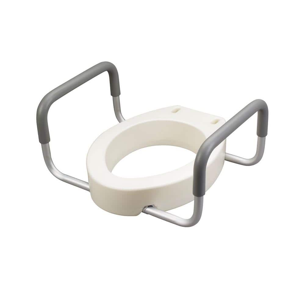 Drive Medical Premium Seat Riser with Removable Arms, Elongated Seat (3)