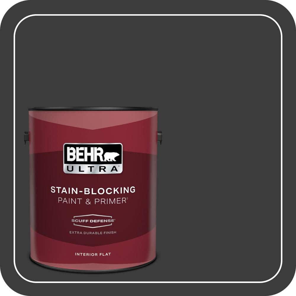 BEHR ULTRA 1 gal. #MQ5-05 Limousine Leather Extra Durable Flat Interior Paint & Primer (1)