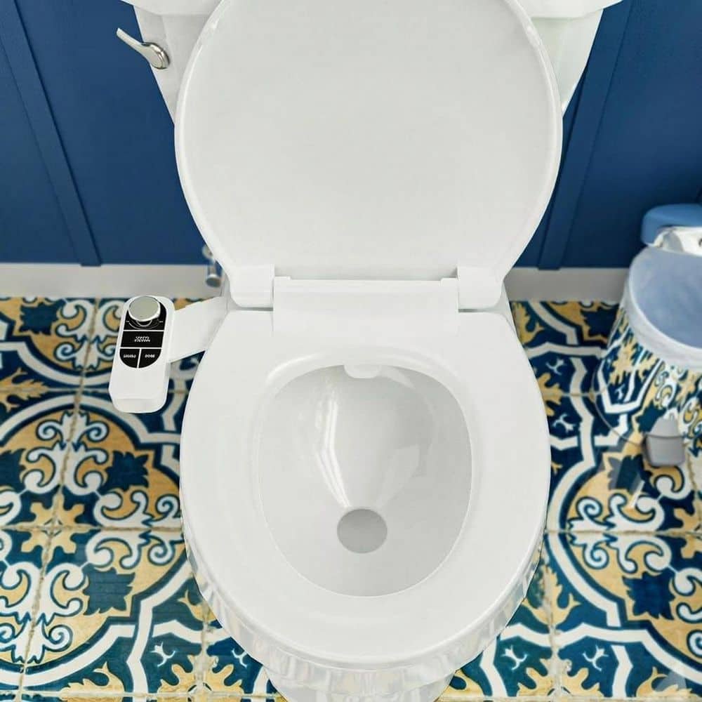 Anqtovp Non-Electric Bidet Attachment with Dual Self-Cleaning Nozzles, Adjustable Water Pressure, Easy Installation (2)