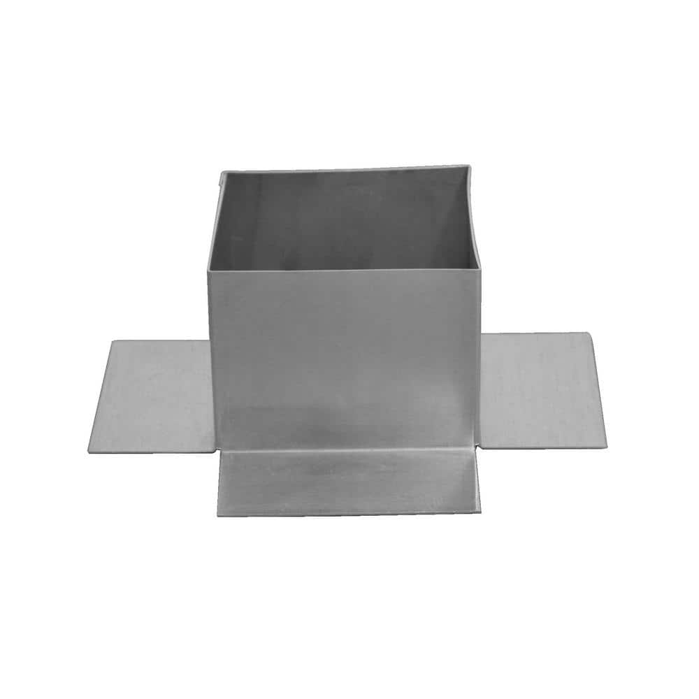 Active Ventilation 4 in. x 4 in. x 3 in. Aluminum Pipe Flashing, Pitch Pan, Pitch Pocket (3)