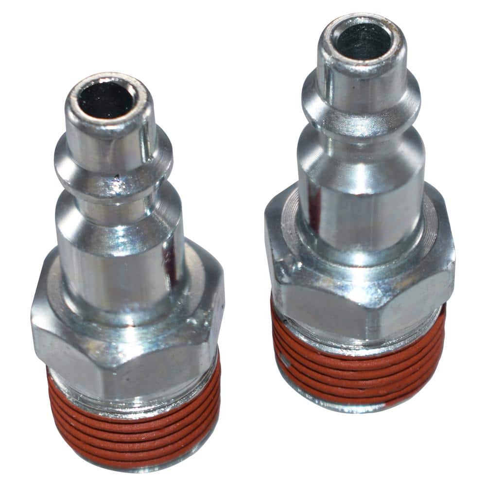 Husky 1/4 in. (IM) Plug - 3/8 in. NPT (M) (2-Pack) (1)
