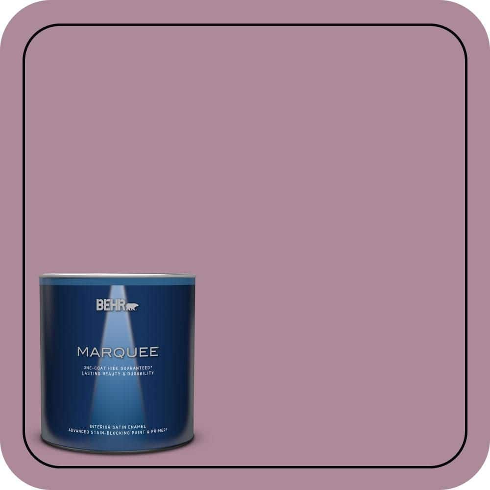 BEHR MARQUEE 1 qt. #S120-5 Reserve One-Coat Hide Satin Enamel Interior Paint & Primer