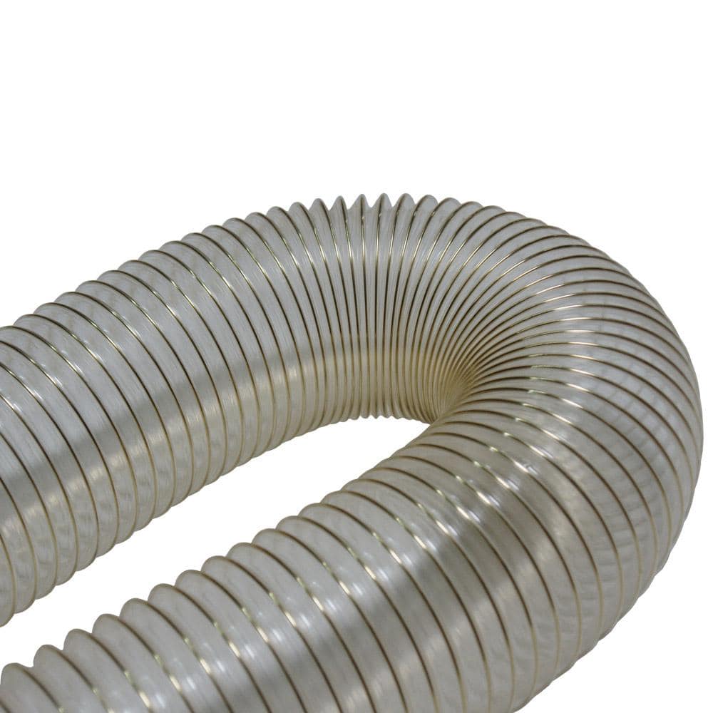 Rubber-Cal D 25 ft. PVC Coil General Purpose Flexible Ducting Clear (3)