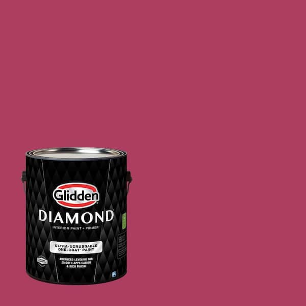 Glidden Diamond 1 gal. PPG1183-7 Heart's Desire Satin Interior Paint with Primer (2)