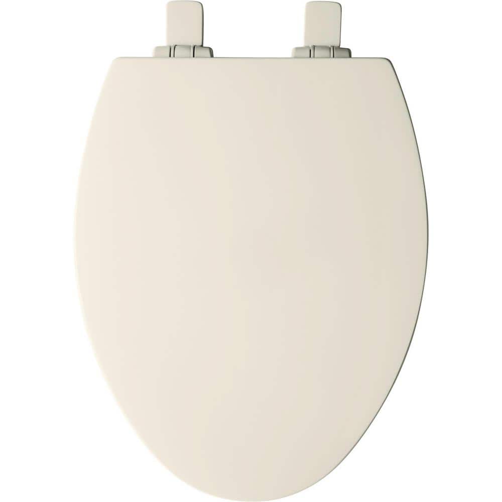 BEMIS Atwood Elongated Soft-Close Easy-Clean Never-Loosens Enameled Wood Toilet Seat in Biscuit (4)