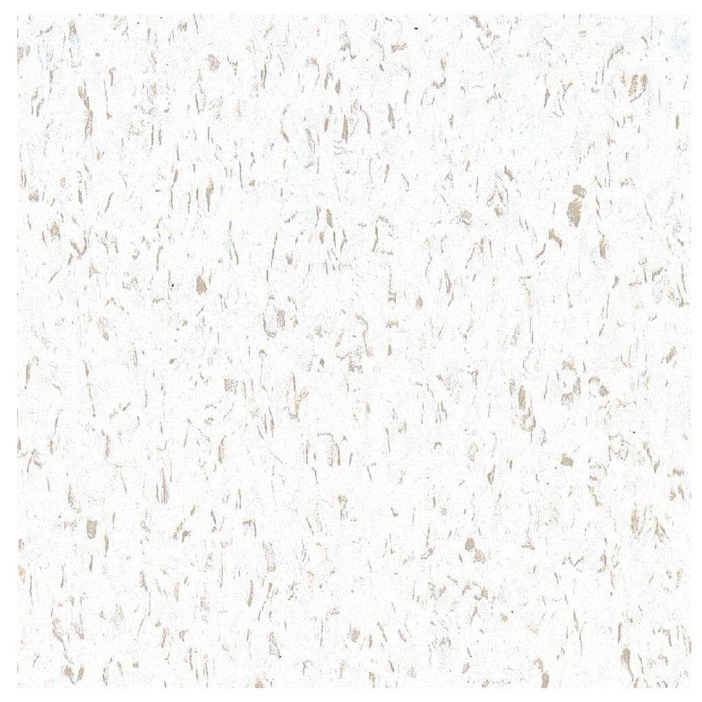 Armstrong Flooring Imperial Texture Cool White 12 in. x 12 in. Water Resistant Glue-Down Vinyl Floor Tile (45 sq. ft./carton) (2)