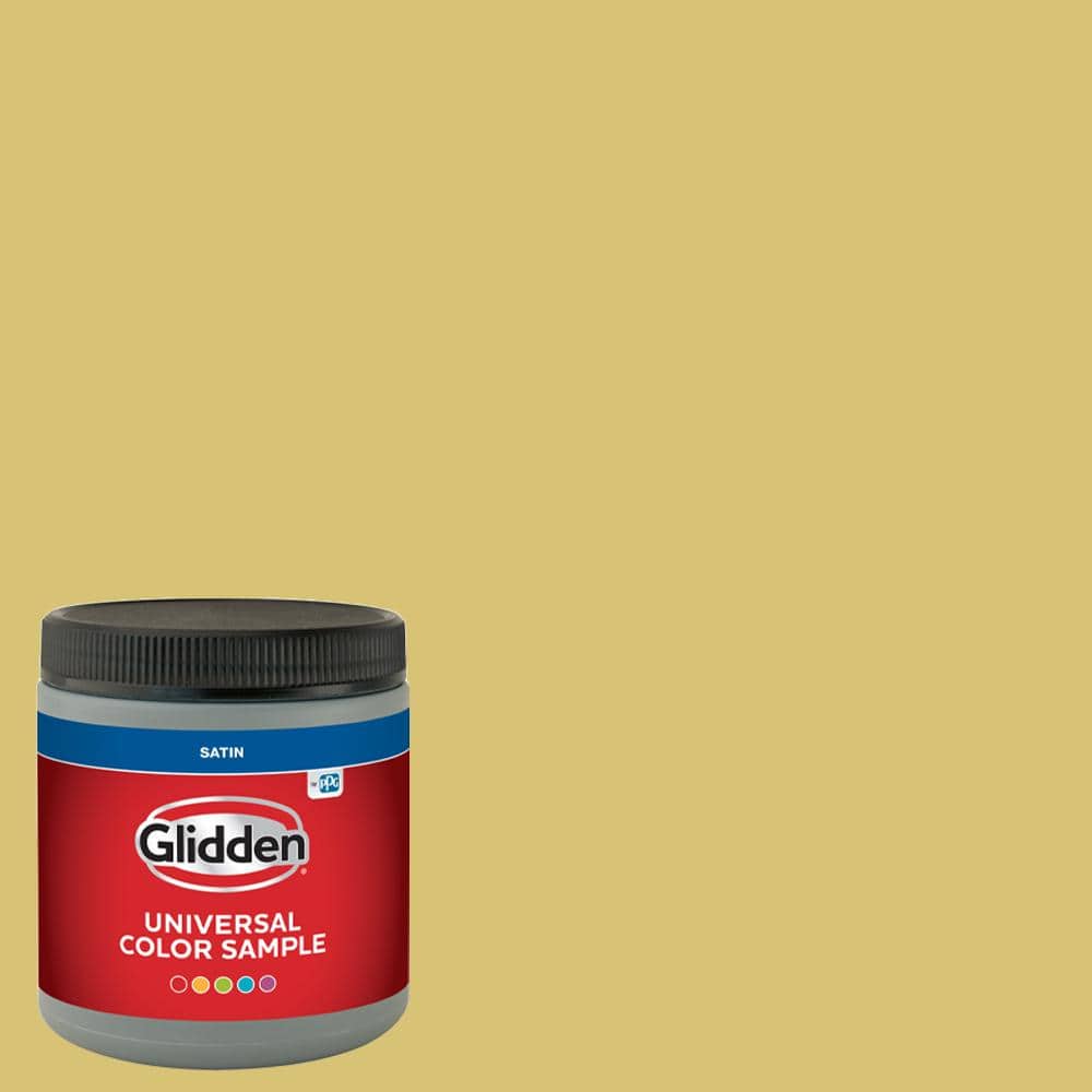 Glidden 8 oz. PPG1109-4 Citrus Yellow Satin Interior Paint Sample