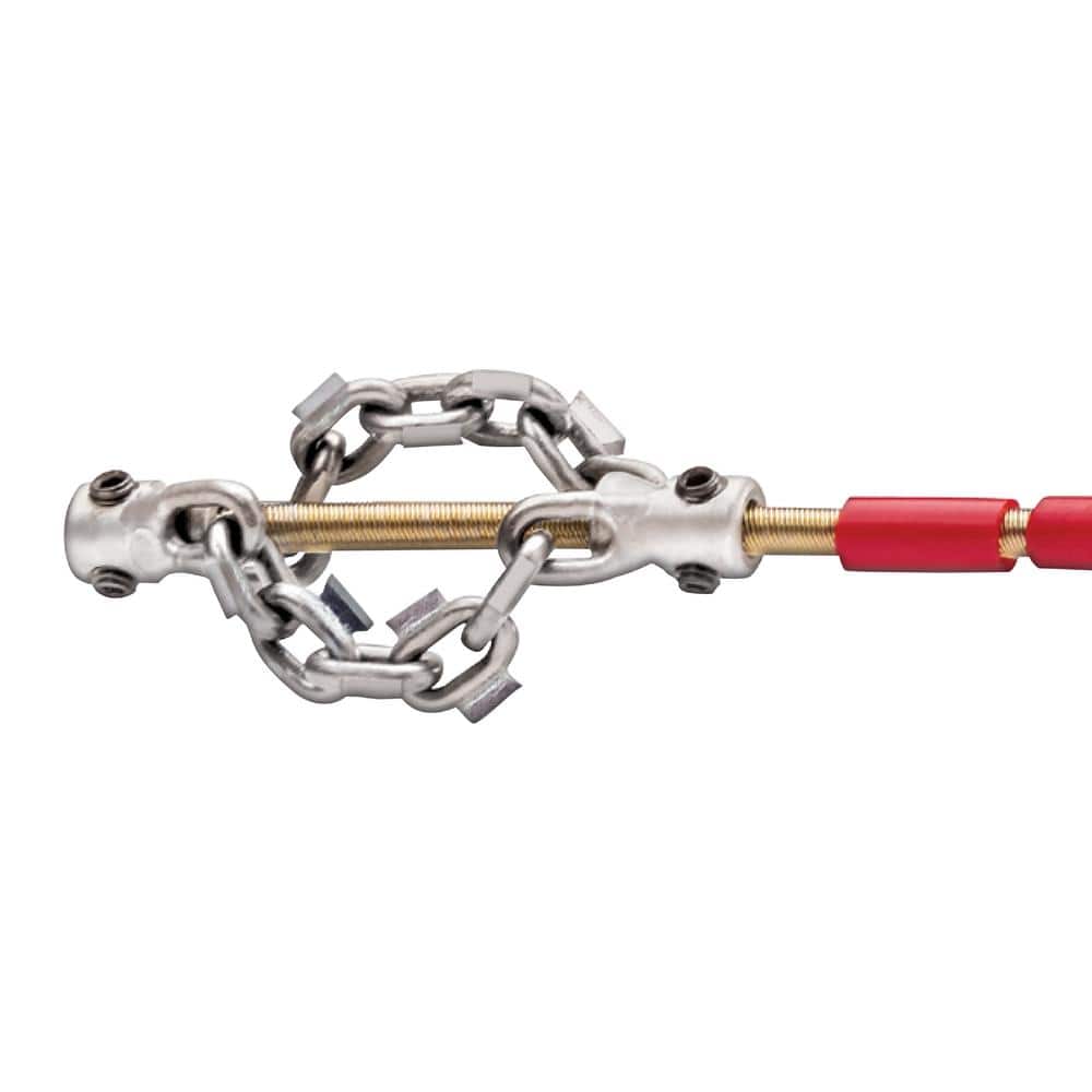 RIDGID FlexShaft Wall-to-Wall Drain Cleaning Machine Accessory, 2 in. Double Carbide Tipped Chain Knocker for 2 in. Pipes (2)