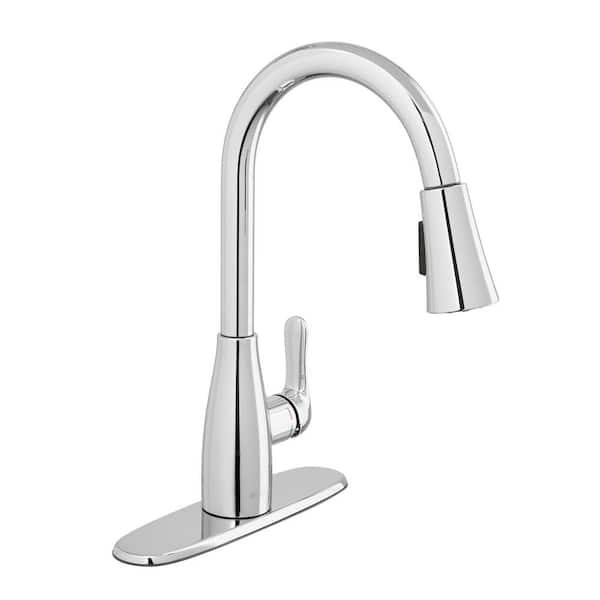 Glacier Bay McKenna Single-Handle Pull Down Sprayer Kitchen Faucet in Polished Chrome with TurboSpray and FastMount (2)