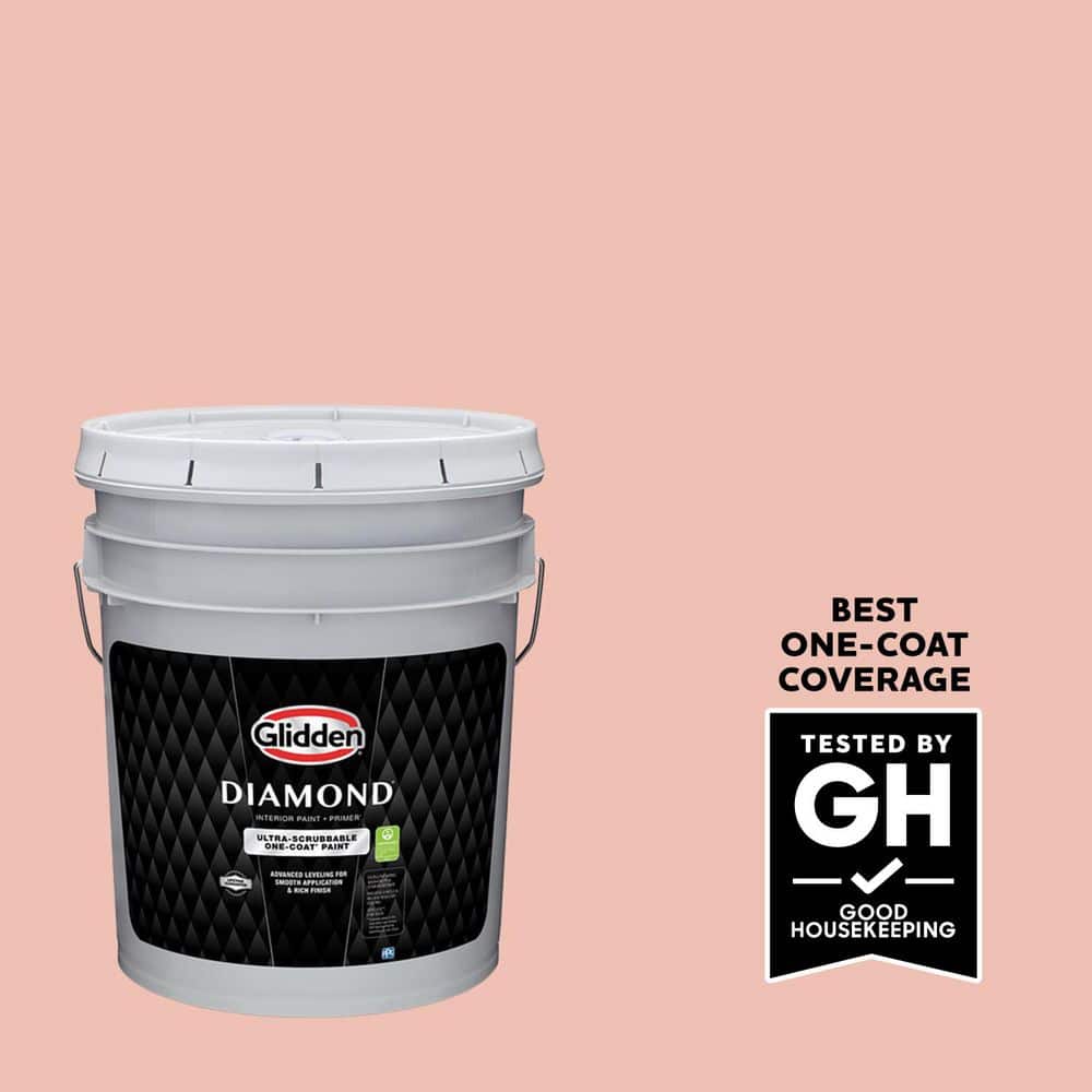 Glidden Diamond 5 gal. #PPG1192-4 New Clay Eggshell Interior Paint with Primer