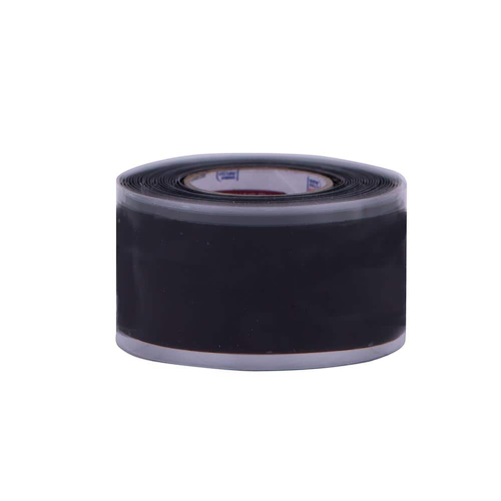 Nashua Tape 1 in. x 3.33 yd. Stretch and Seal Self-Fusing Silicone Tape in Black (3)
