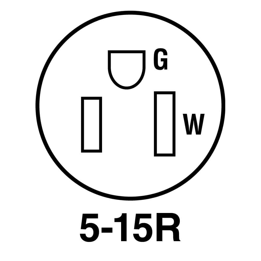 Legrand Pass & Seymour Dead Front 15 Amp 125-Volt NEMA 5-15R Straight Blade Connector (3)
