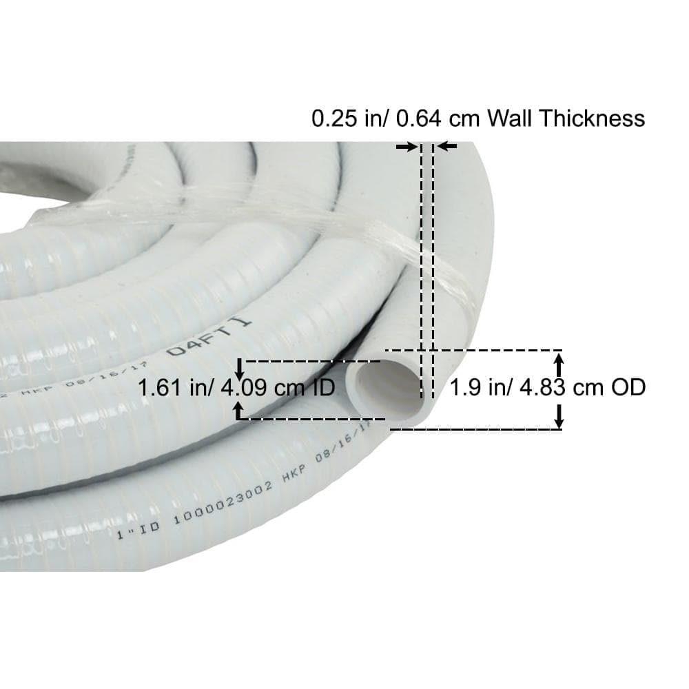 Everbilt I.D. 100 PSI PVC Vinyl Pressure Flexible Spa Tube (2)
