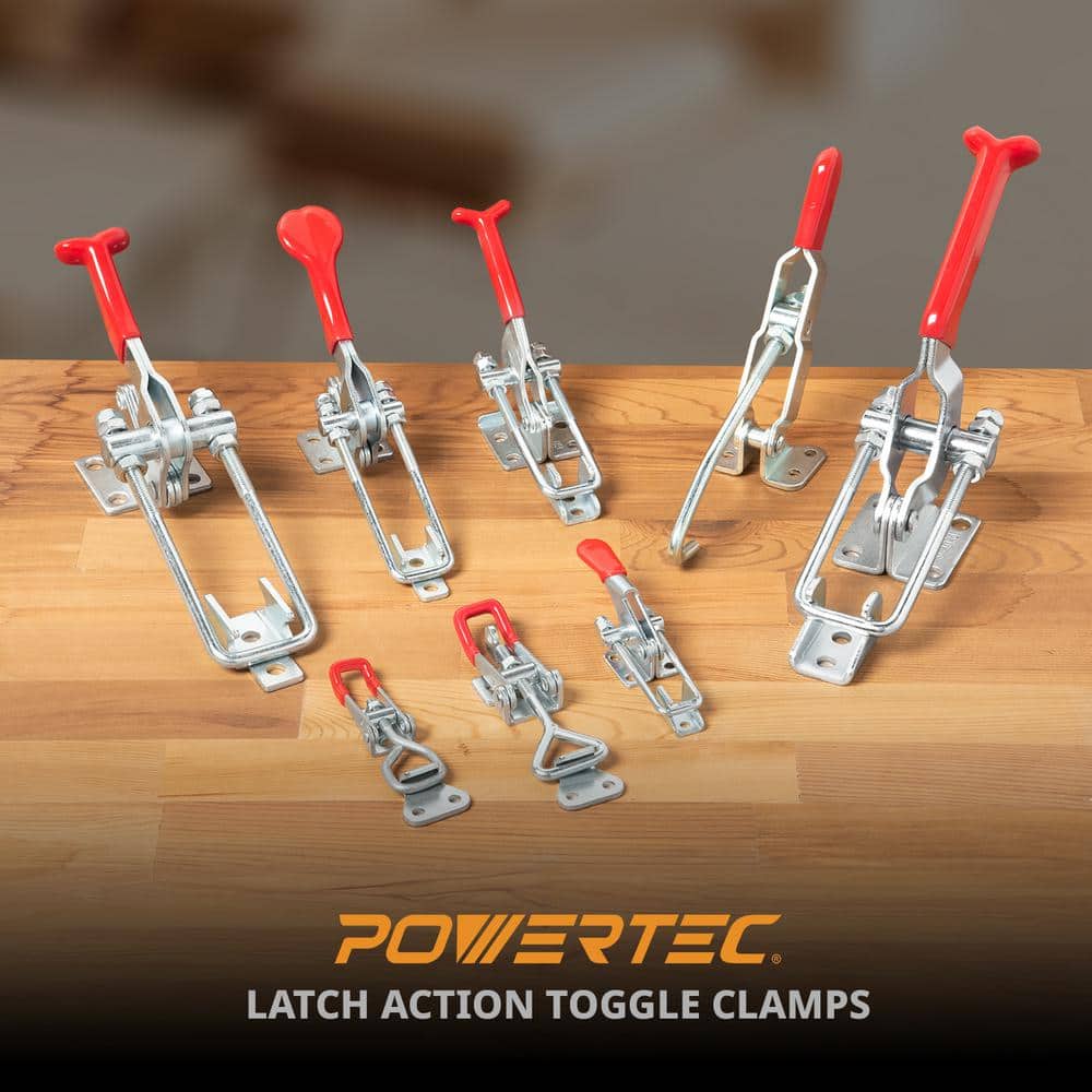 ‎POWERTEC 1 in. Throat Depth, 220 lbs. Pull Action Latch Toggle Clamp (16-Pack) (2)