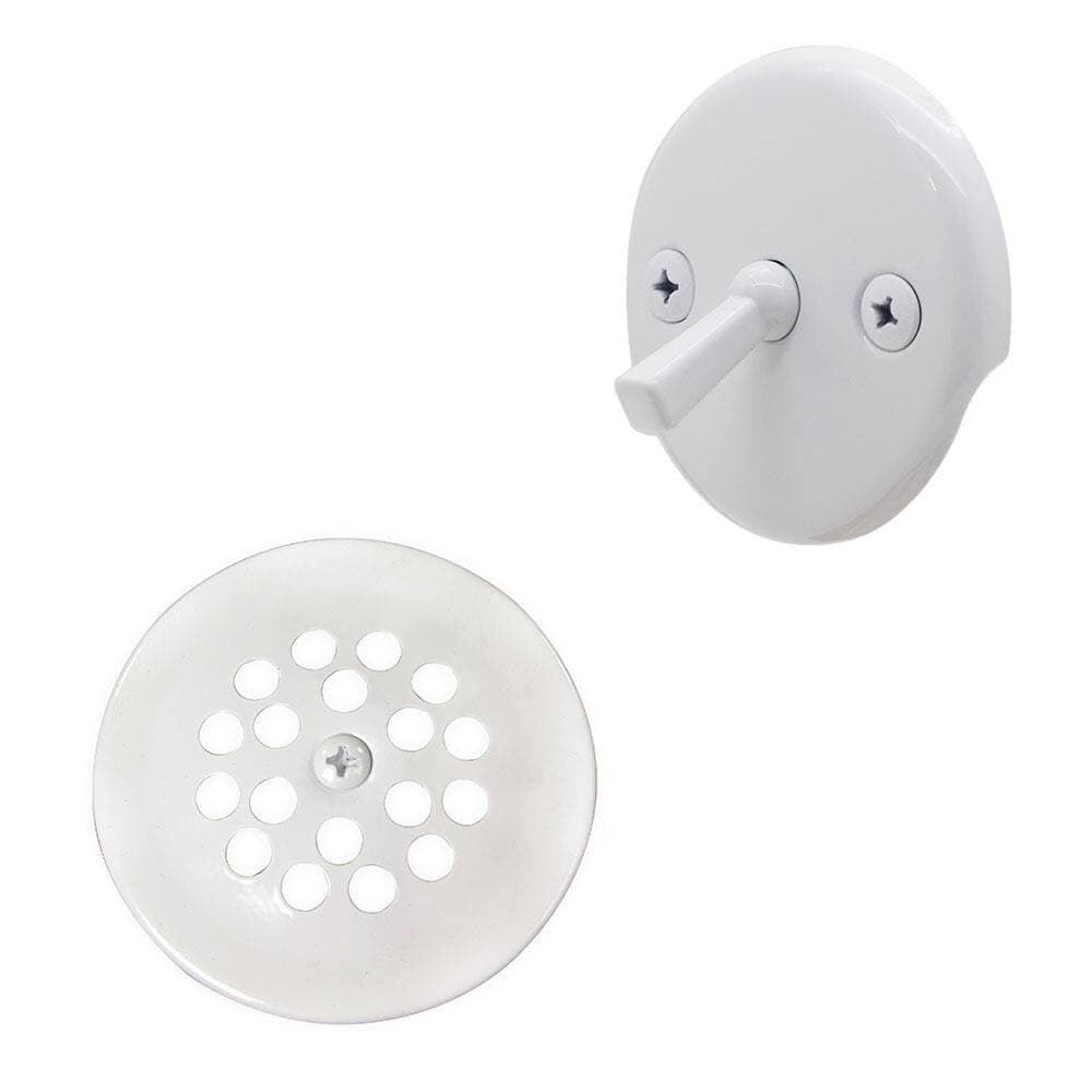 Westbrass 14 in. Brass Trip Lever Bath Waste Drain Powder Coat (2)