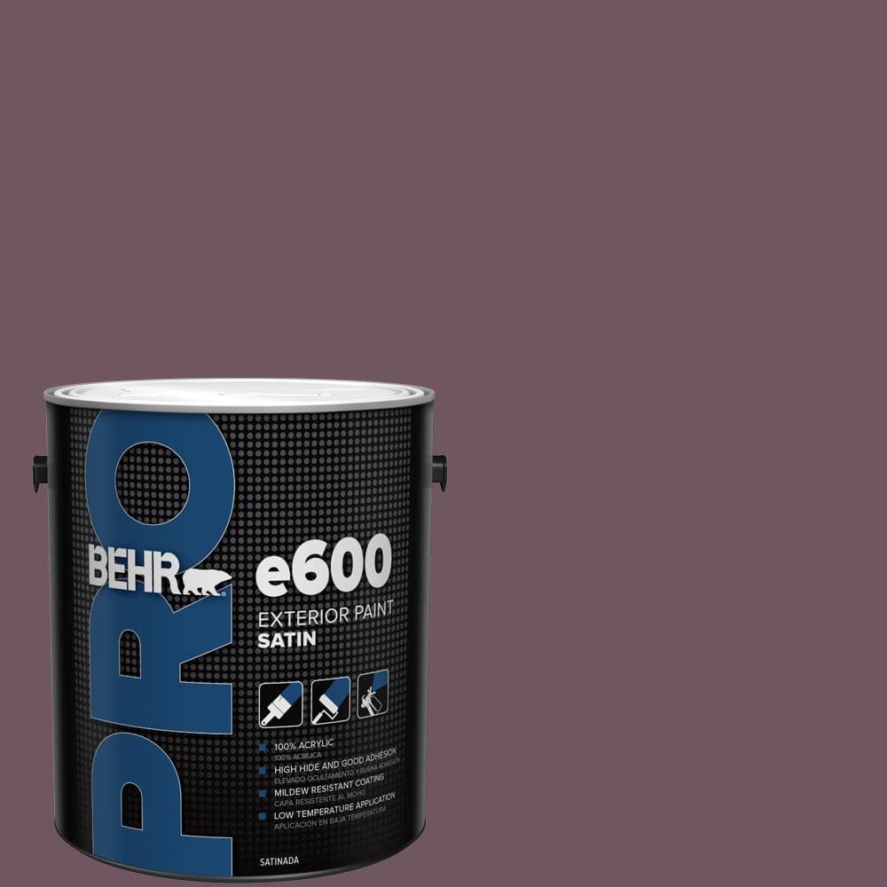 BEHR PRO 1 gal. #S110-7 Exotic Eggplant Satin Exterior Paint (1)