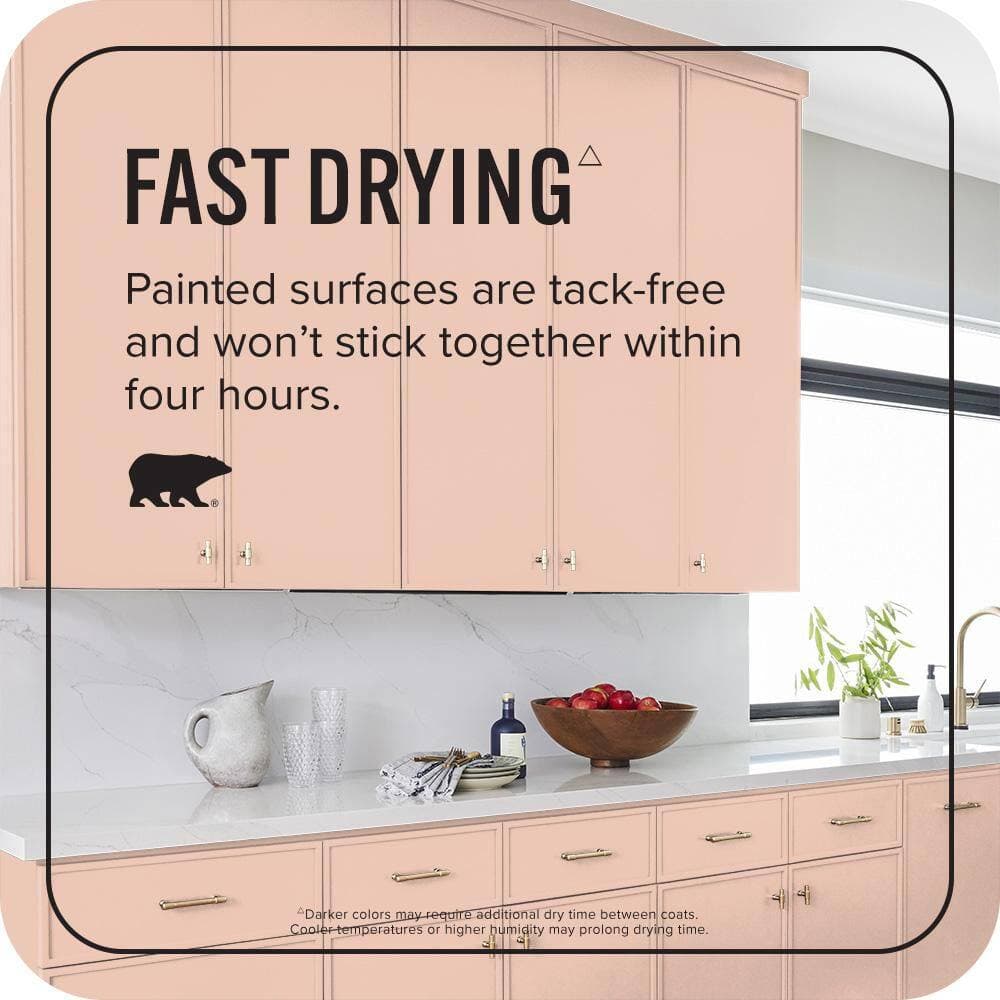 BEHR PREMIUM PLUS Home Decorators #HDC-CT-14 Coral Coast Enamel Interior Stain-Blocking Paint and Primer (3)