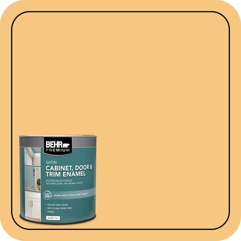 BEHR PREMIUM 1 qt. #PPU6-07 Jackfruit Satin Enamel Interior/Exterior Cabinet, Door & Trim Paint