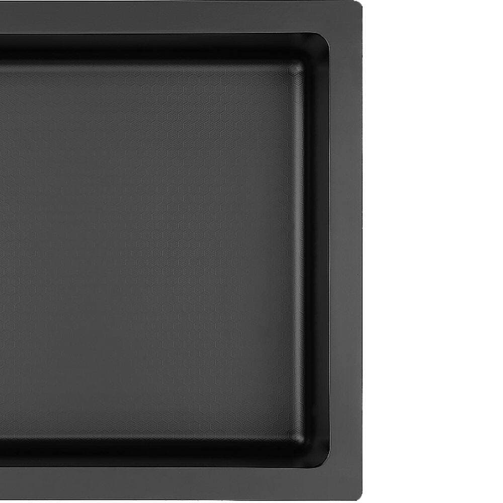 Golden Vantage HEX 16 in. W x 12 in. H x 4 in. D Black Shower Niche Set of 1-Piece in Stainless Steel (2)