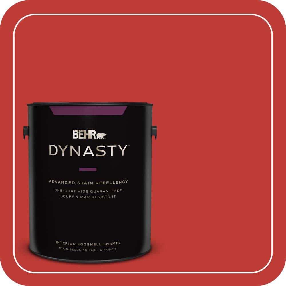 BEHR DYNASTY 1 gal. #P150-7 Flirt Alert Eggshell Enamel Interior Stain-Blocking Paint & Primer