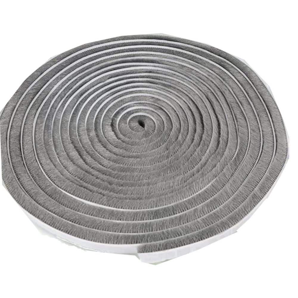 NVNOO 33 ft. x 0.35 in. x 0.2 in. Gray Self-Adhesive Soundproofing Weather Stripping for Doors and Windows (1-Pack) (1)