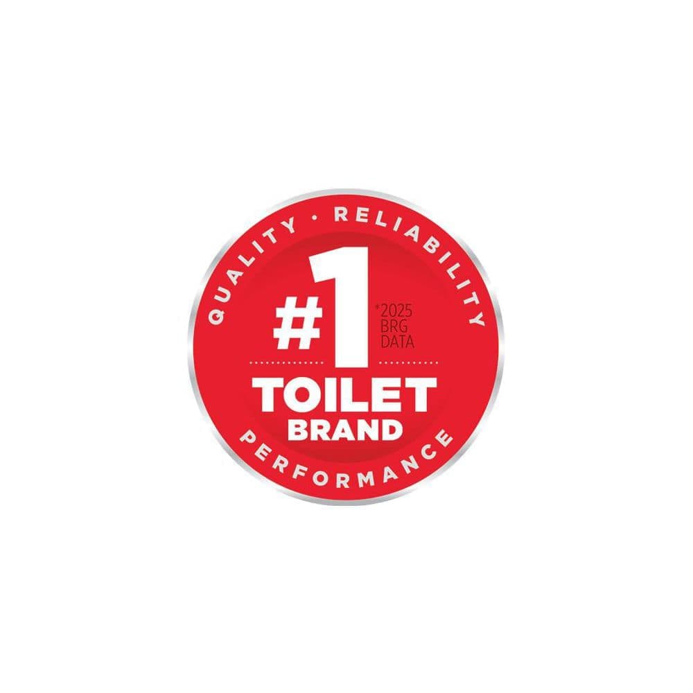 American Standard Aspirations Ecostrength Chair Height Elongated Toilet Bowl with Seat in White (2)