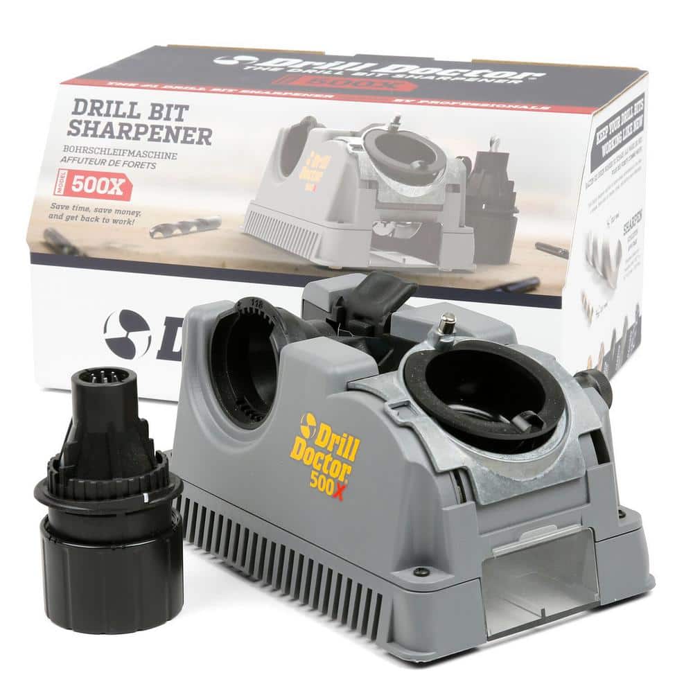 Drill Doctor DD500X Drill Bit Sharpener-3/32 in. to 1/2 in. for Steel, Masonry, Carbide and Tin-Coated Drill Bits-118° or 135° Angle