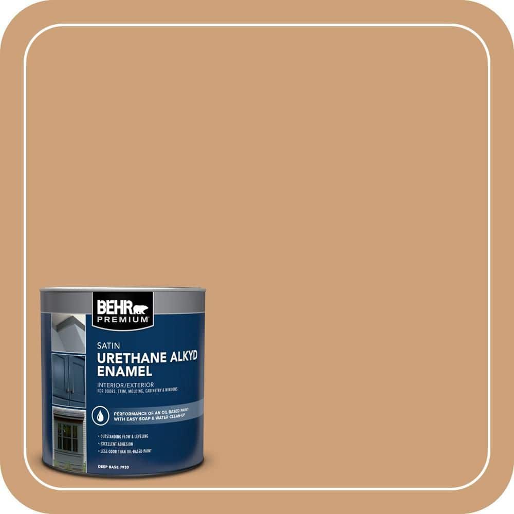 BEHR PREMIUM 1 qt. #PPU4-16 Kenya Satin Enamel Urethane Alkyd Interior/Exterior Paint