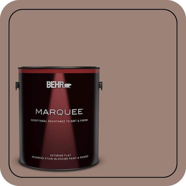 BEHR MARQUEE 1 gal. #N150-4 Modern Mocha Flat Exterior Paint & Primer (2)