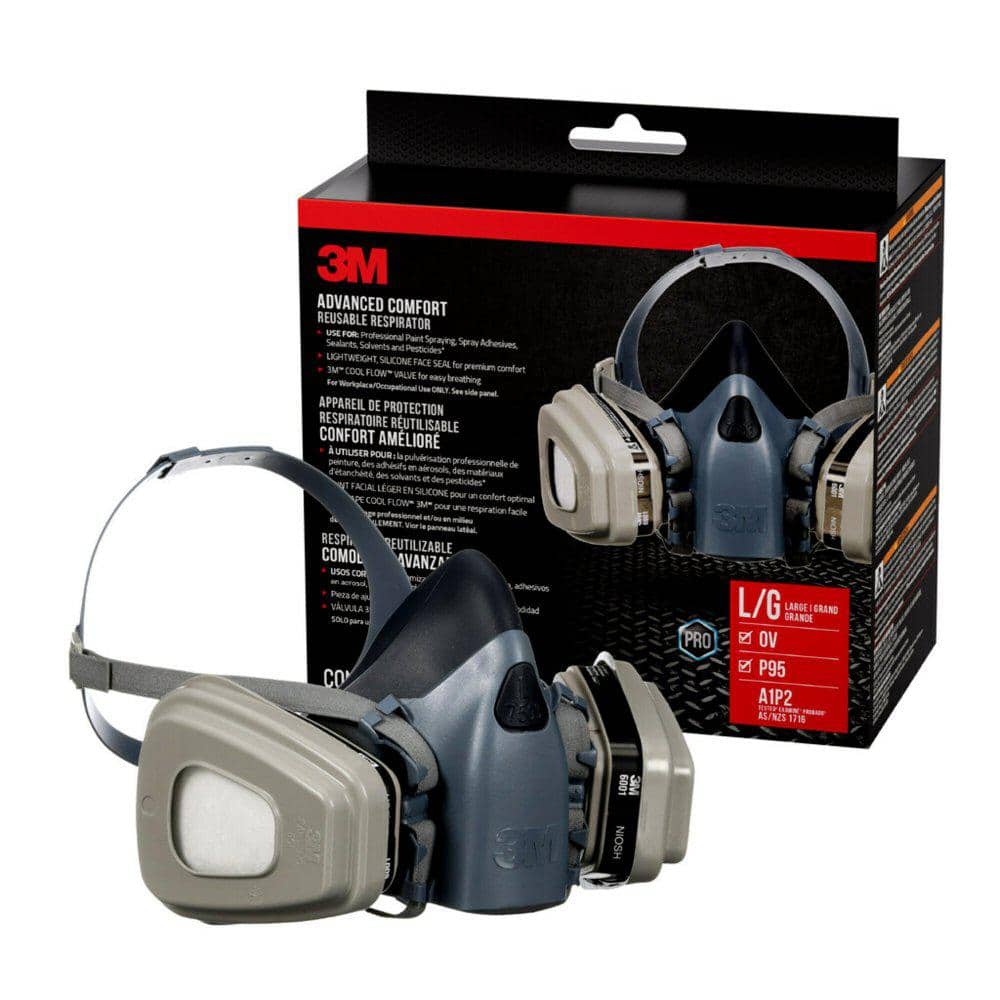 3M OV P95 Professional Paint Protection Respirator, Size Large (Case of 4)