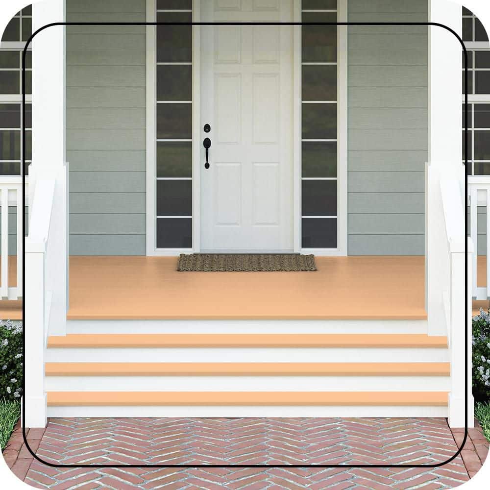 BEHR PREMIUM #P230-4 Textured Low-Lustre Enamel Interior/Exterior Porch and Patio Anti-Slip Floor Paint (2)