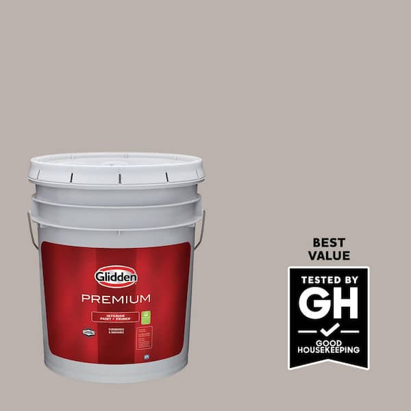 Glidden Premium 5 gal. PPG1018-3 City Street Satin Interior Latex Paint (2)