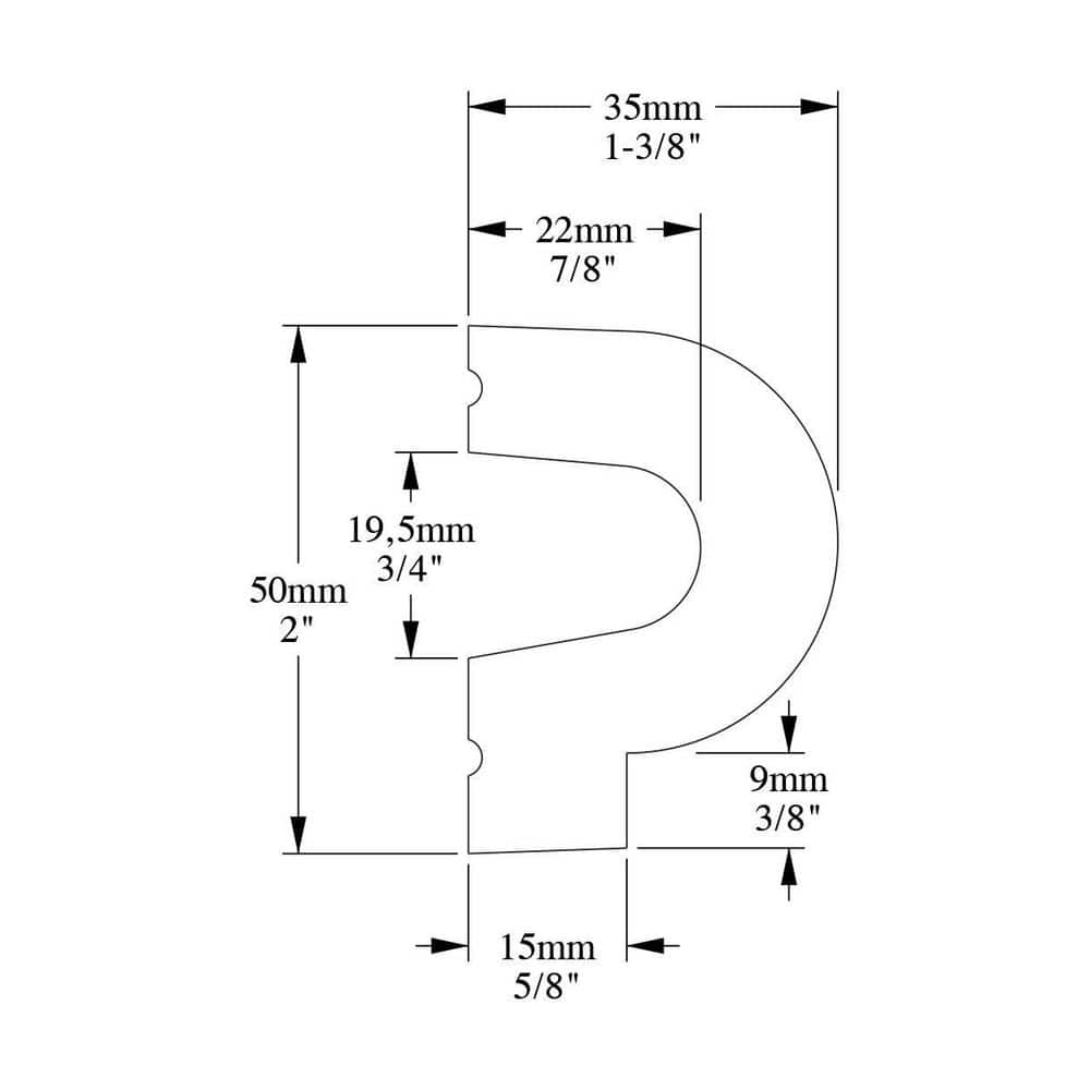 ORAC DECOR 1-3/8 in. D x 2 in. W x 78-3/4 in. L . Primed White Plain Polyurethane Panel Moulding (2-Pack) (2)