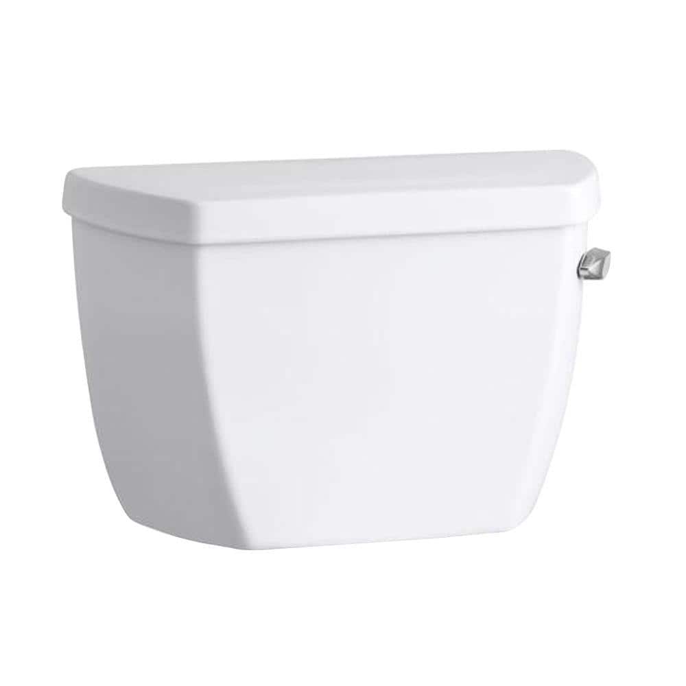 KOHLER Highline Classic Toilet Tank Only with Right-Hand Trip Lever 1.0 GFP Single Flush in White