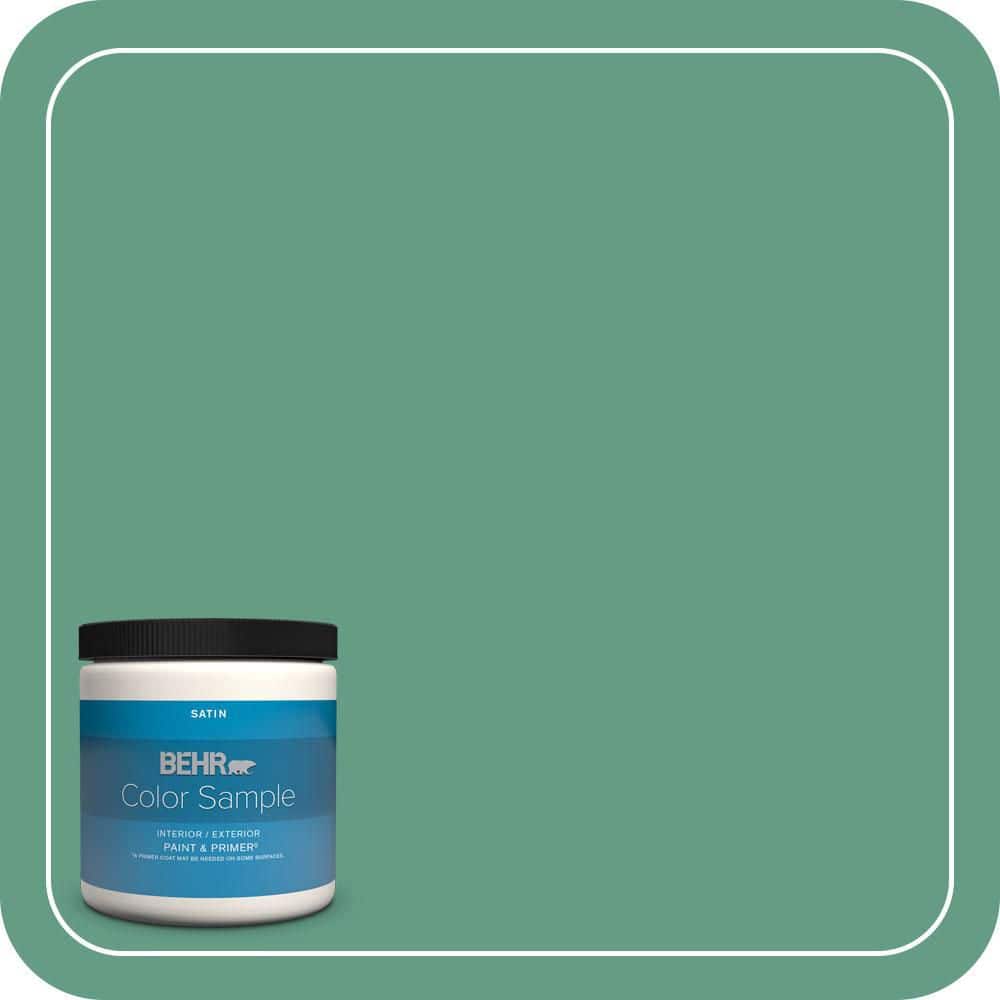 BEHR PREMIUM PLUS 8 oz. #480D-5 Scotch Lassie Satin Enamel Interior/Exterior Paint & Primer Color Sample