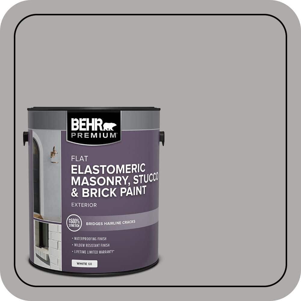 BEHR PREMIUM 1 gal. #MS-81 Crater Gray Elastomeric Masonry, Stucco and Brick Exterior Paint (1)