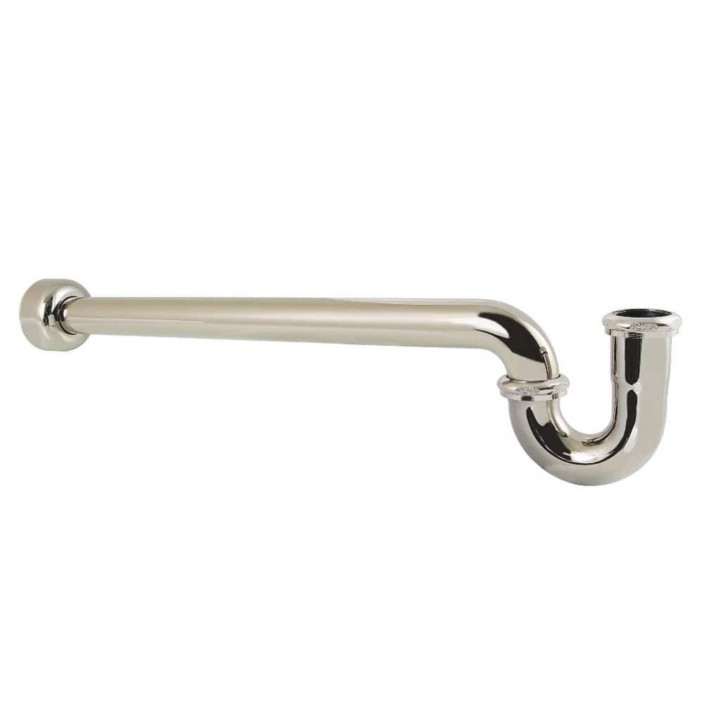 Kingston Brass Trimscape 1-1/2 in. Brass Decor P-Trap in Polished Nickel (1)