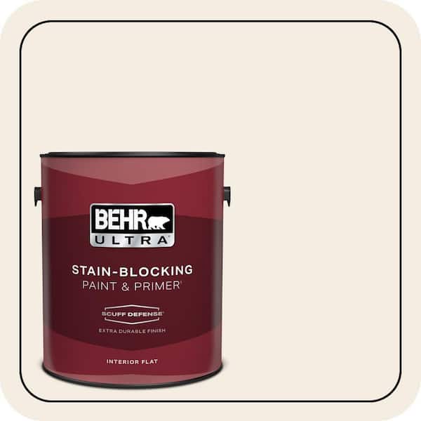 BEHR ULTRA 1 gal. #PPU5-09 Bleached Linen Extra Durable Flat Interior Paint & Primer (2)