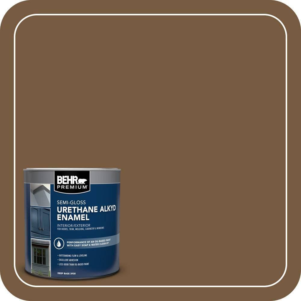 BEHR PREMIUM 1 qt. #290F-7 Wooden Cabin Semi-Gloss Enamel Urethane Alkyd Interior/Exterior Paint (1)