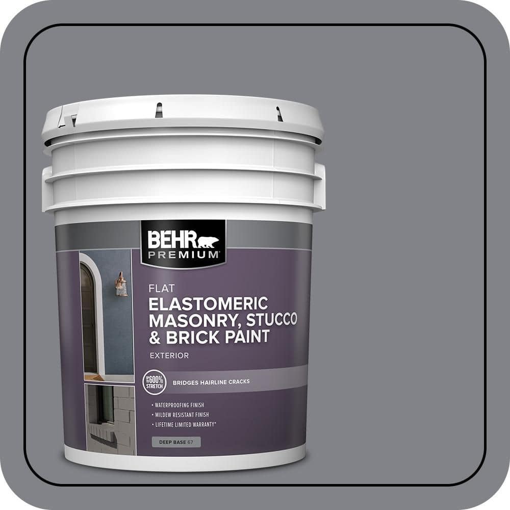 BEHR PREMIUM 5 gal. #N530-5 Mission Control Elastomeric Masonry, Stucco and Brick Exterior Paint (1)